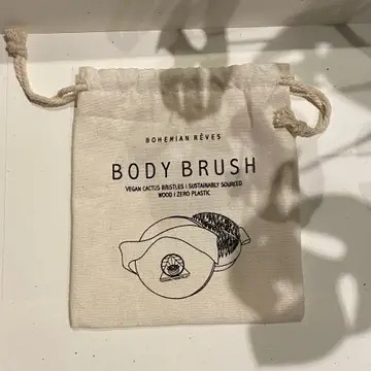Vegan Cactus Bristle Dry Body Brush - Sustainable, Sculpting, Improve Circulation
