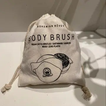 Vegan Cactus Bristle Dry Body Brush - Sustainable, Sculpting, Improve Circulation