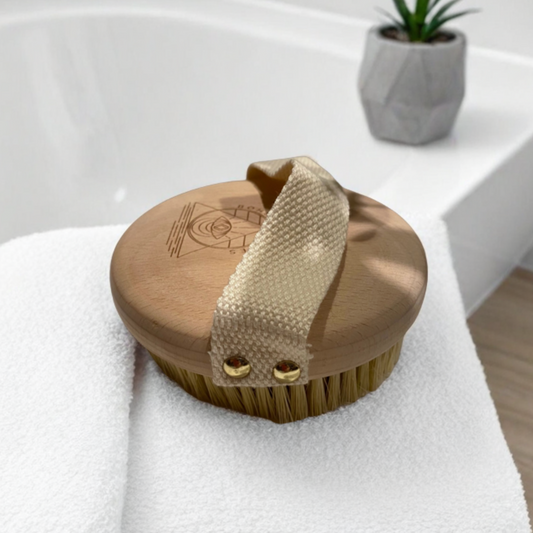 Vegan Cactus Bristle Dry Body Brush - Sustainable, Sculpting, Improve Circulation